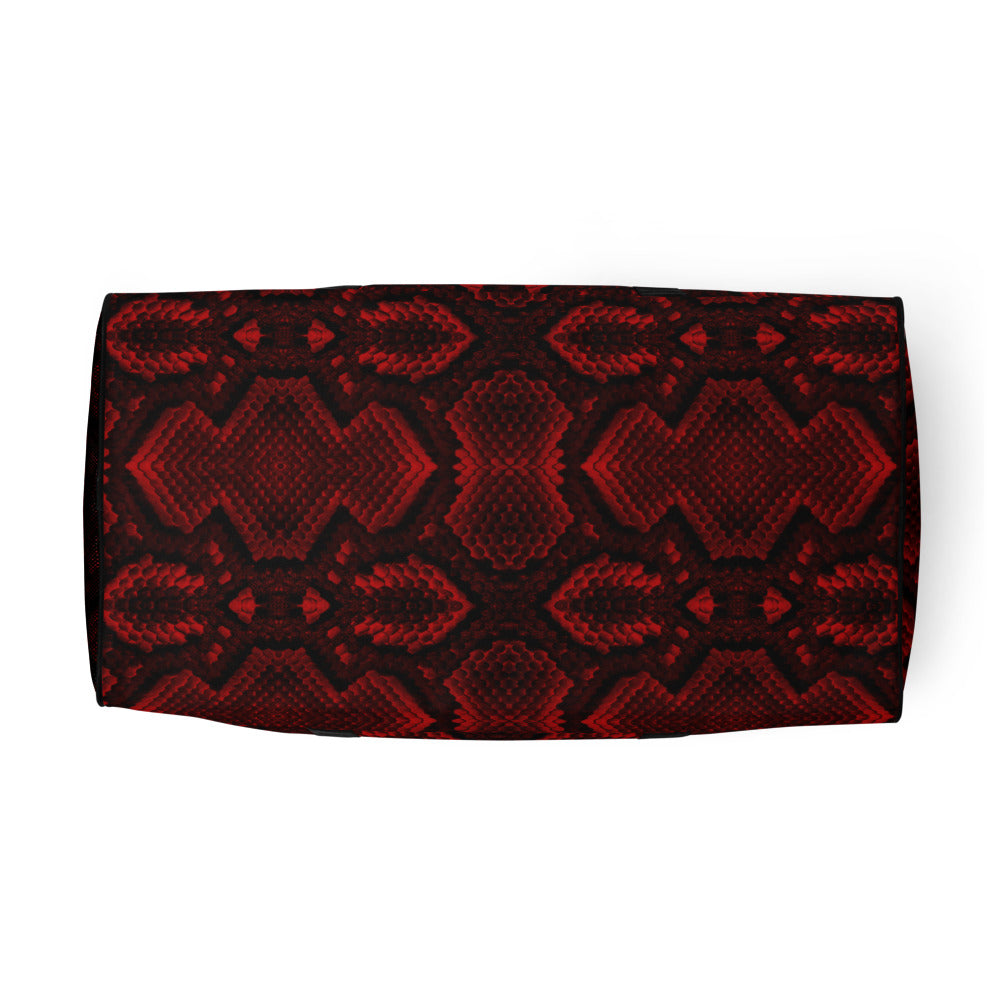 Red Viper Snake Skin bag