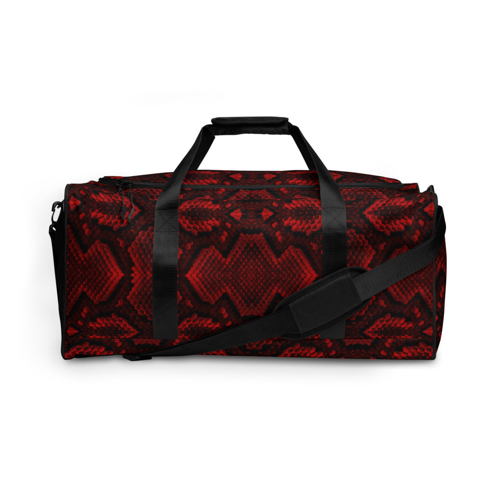 Red Viper Snake Skin bag