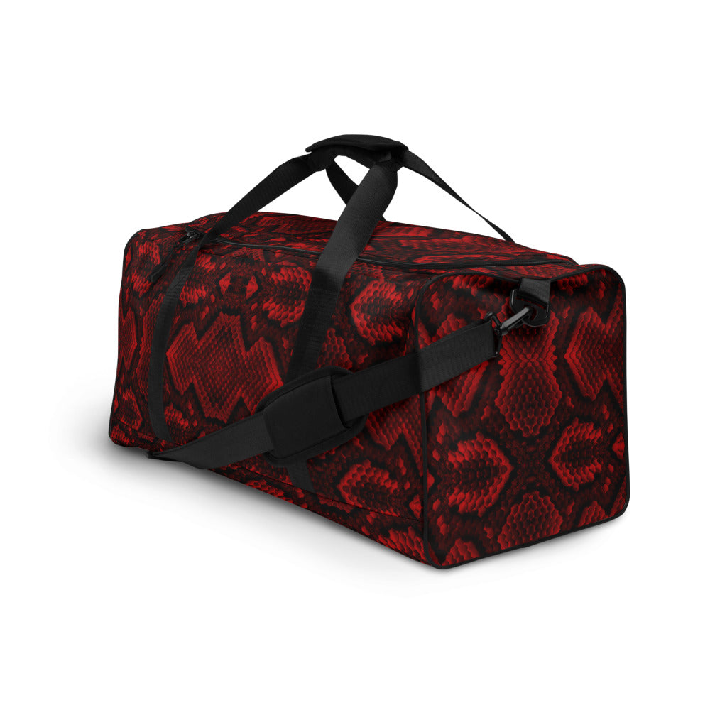 Red Viper Snake Skin bag