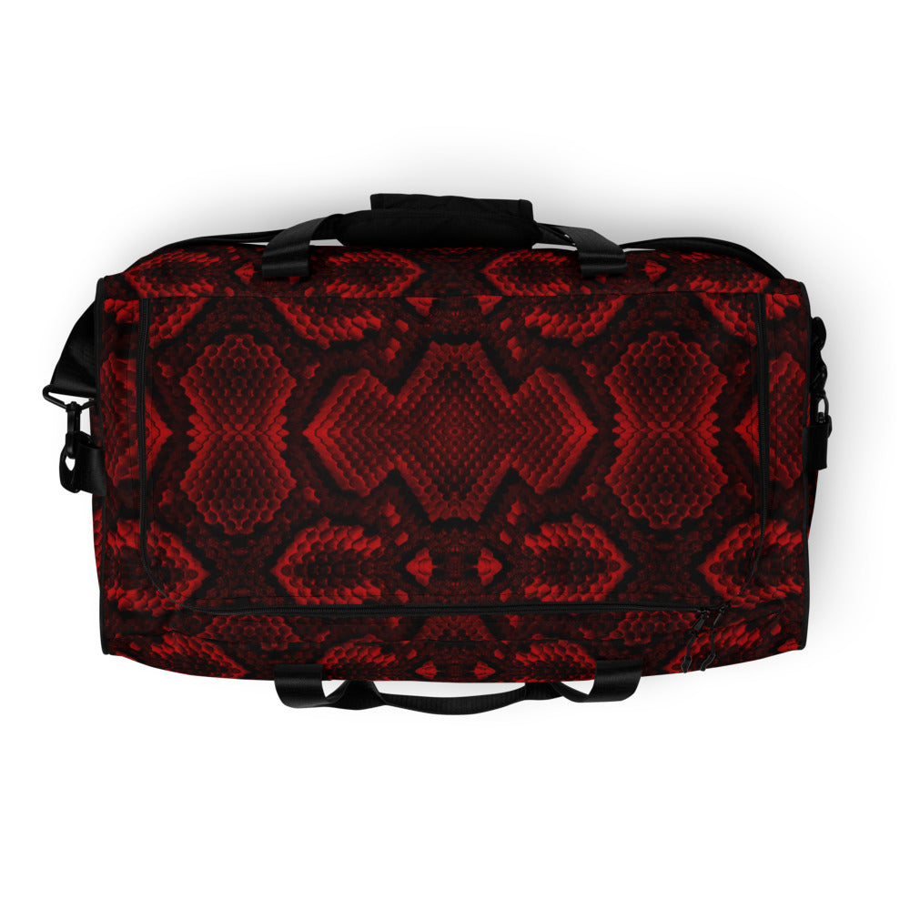 Red Viper Snake Skin bag