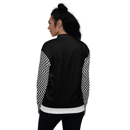 Black and WhiteBomber Jacket