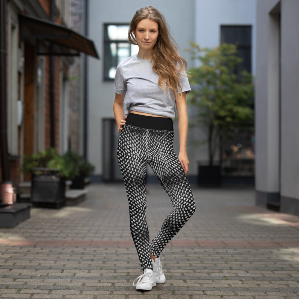 Grey Scale Yoga Pants